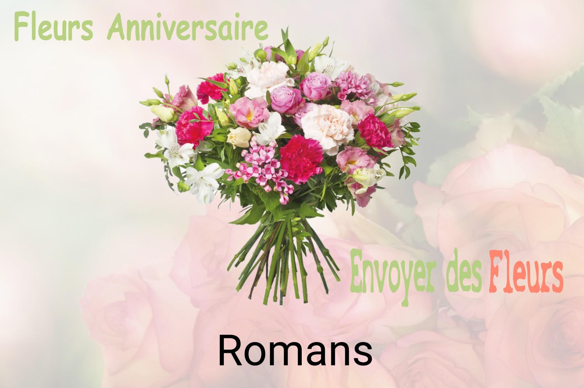 Bouquet de fleurs d’anniversaire livré à Romans